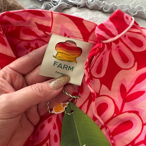 FARM Rio Red Floral Mini Dress - Picture 3 of 5